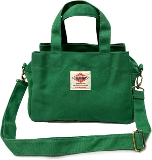 -112 Square Tote Bag Unisex Shoulder Bag Canvas, Top zipper Closure with Coaster for Everyday Bag