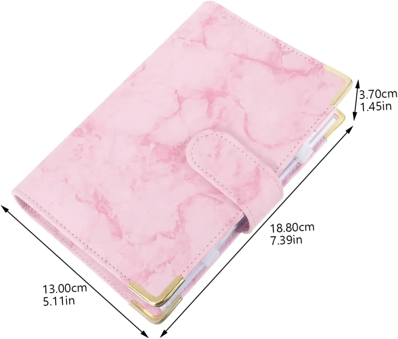 1 Set Budget Binder with Cash Envelopes Lightweight Loose Leaf Planner for Budgeting Includes Budget Zipper Bag and Labels for Home and Travel
