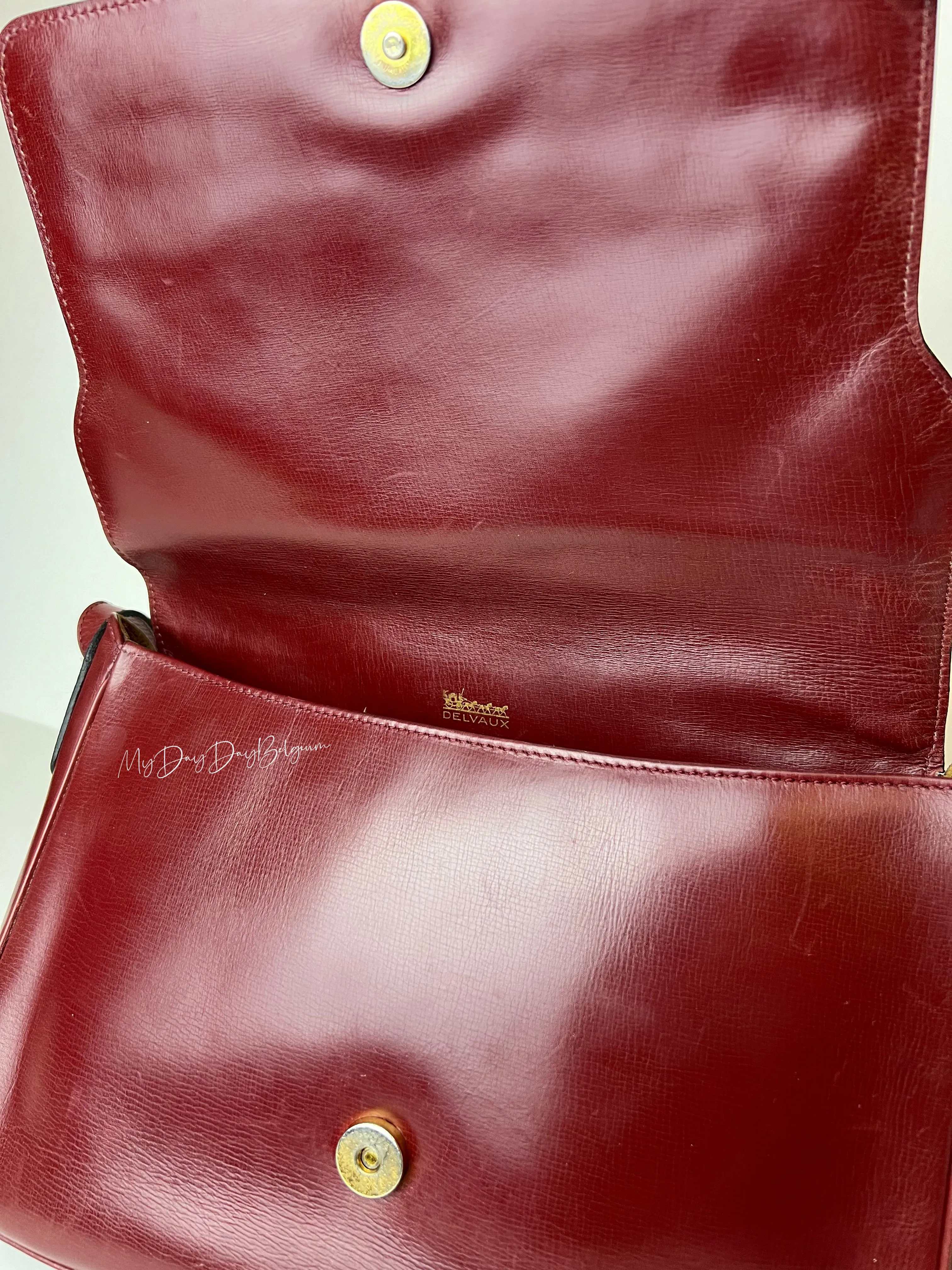 1980’s Delvaux crossbody bordeaux
