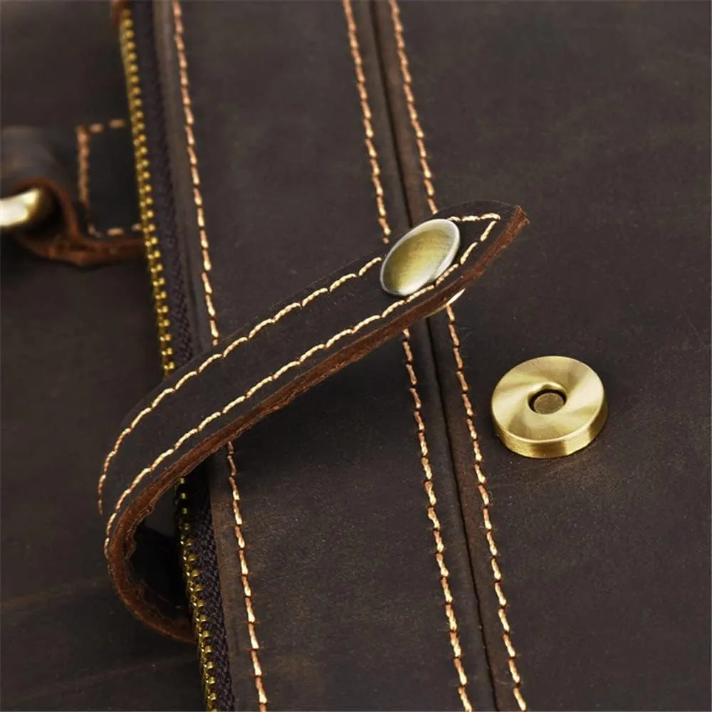 1pcs Fashion Men's Handbag Retro Business Briefcase Shoulder Casual Diagonal Bag