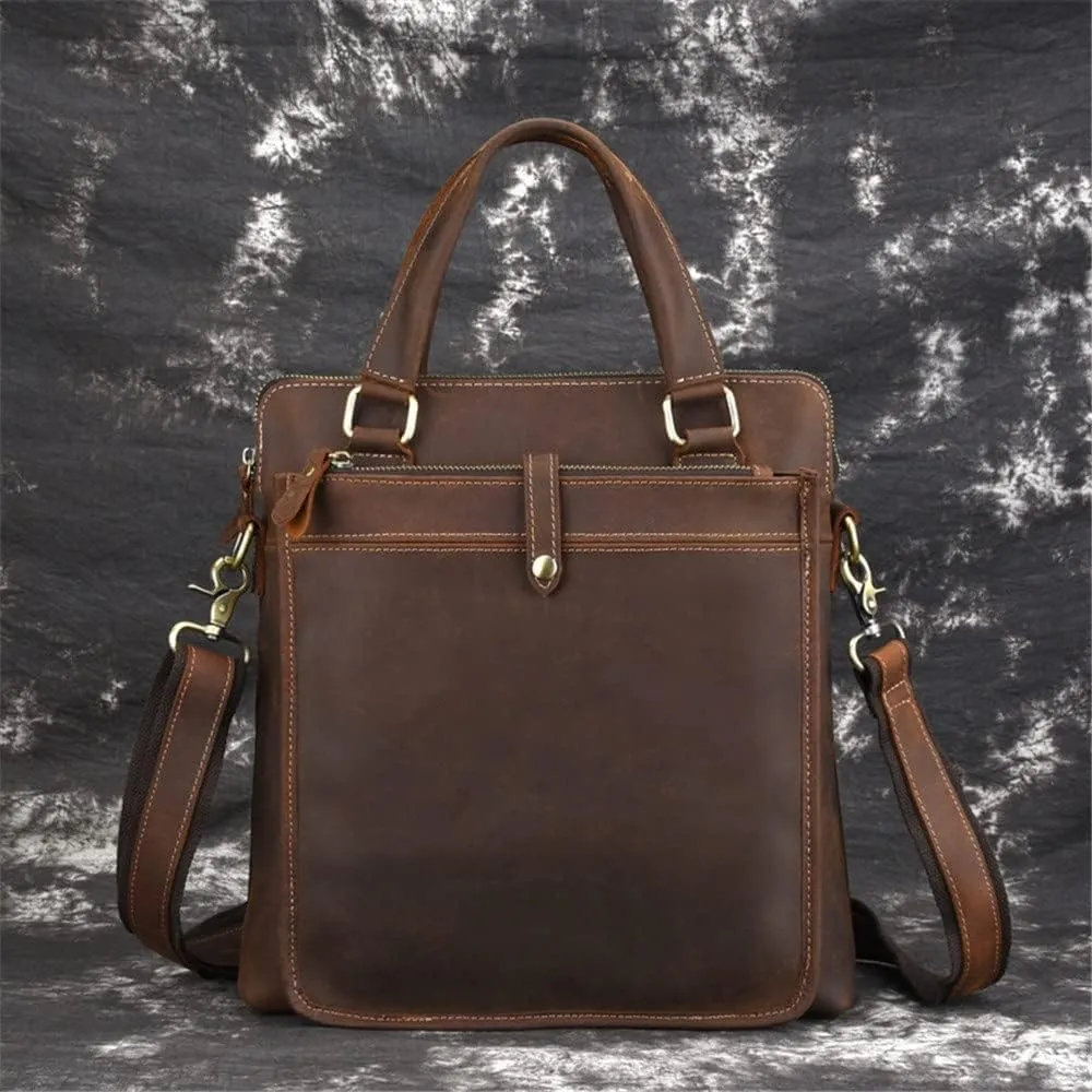 1pcs Fashion Men's Handbag Retro Business Briefcase Shoulder Casual Diagonal Bag