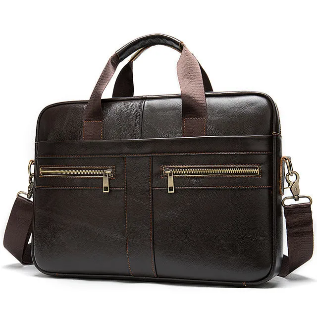 2019 man Highly-rated men's Messenger Leather Flash discount bags for Male men WESTAL men's bag Genuine natural Leather briefcases laptop briefcase Bag