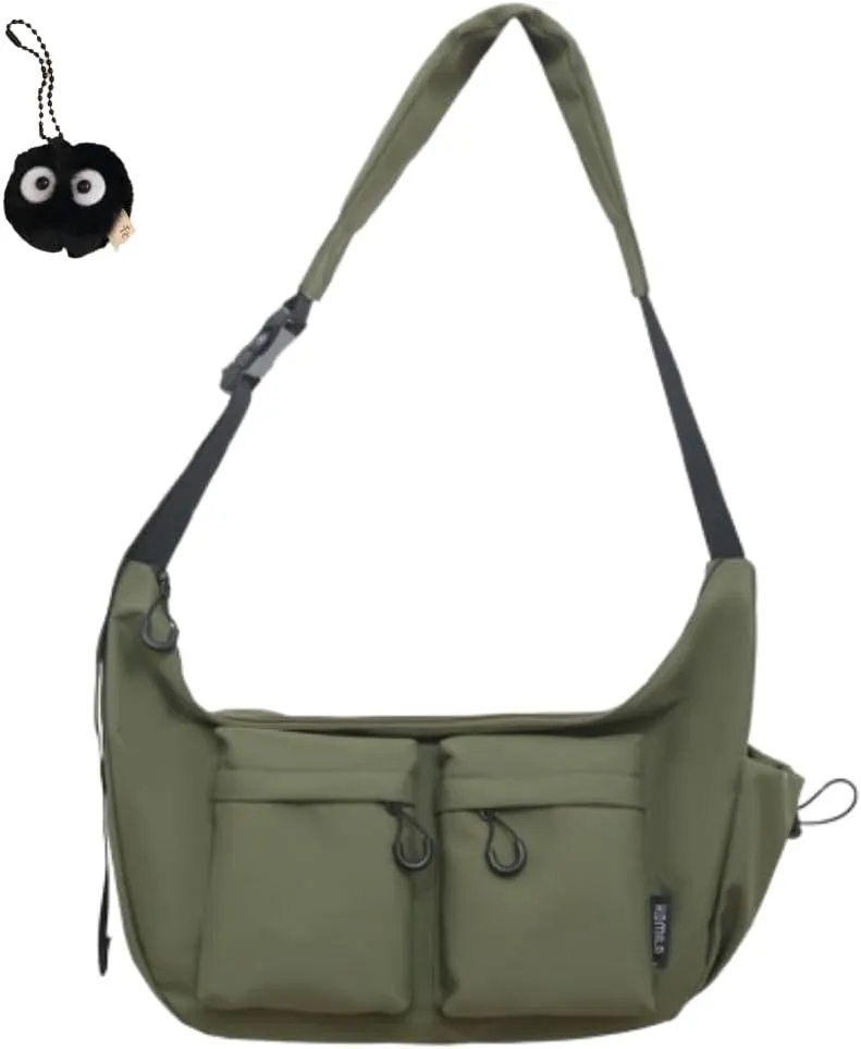 2025 New Dallaswind Large Capacity Messenger Canvas Bag, Large Crossbody Bag Shoulder Purse, Vintage Canvas Satchel