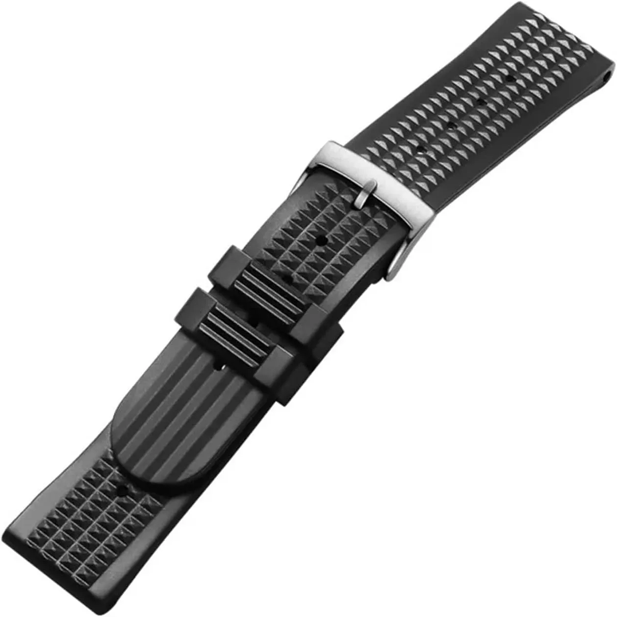 20mm Watch Strap Bracelet Universal Men's Diving Rubber Silicone Sports Waterproof Replacement Strap Watch Accessories