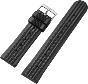 20mm Watch Strap Bracelet Universal Men's Diving Rubber Silicone Sports Waterproof Replacement Strap Watch Accessories
