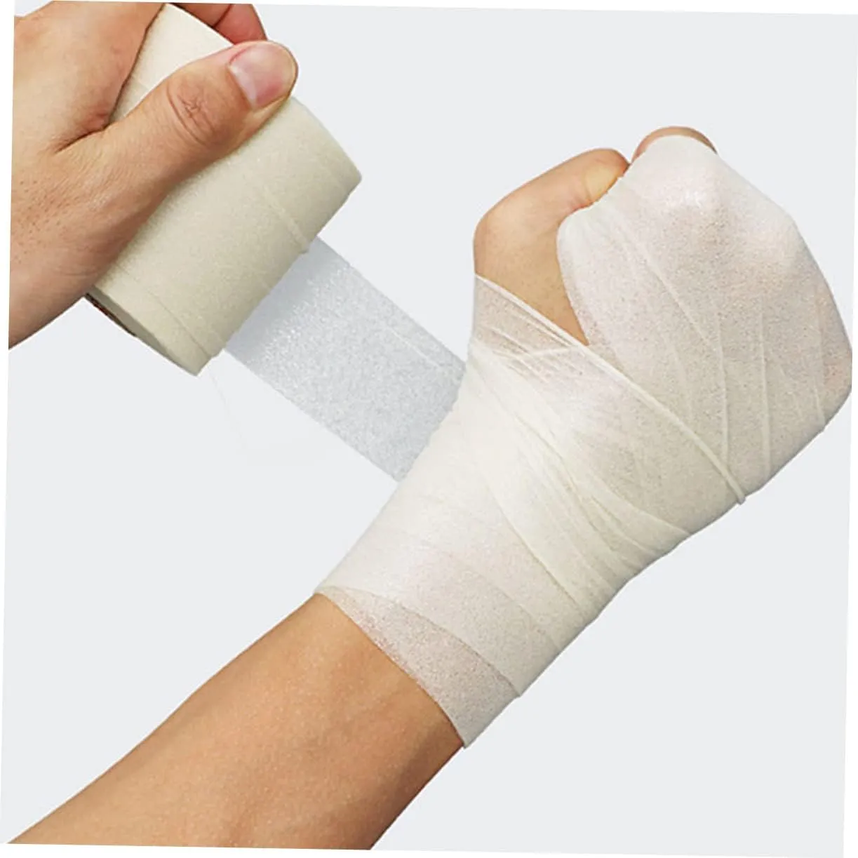 3 Rolls Bandage Tape Roll Large Waterproof Sports Tape Wrap for Athletes Shock-Absorption Films