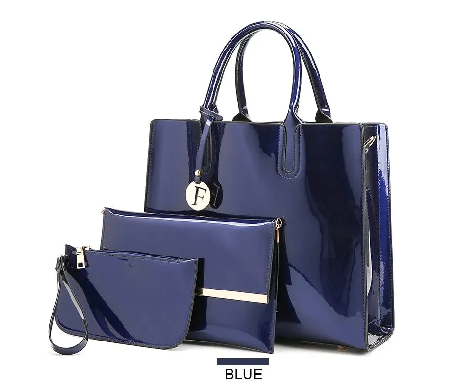 3 Sets Leather Handbags - CJ