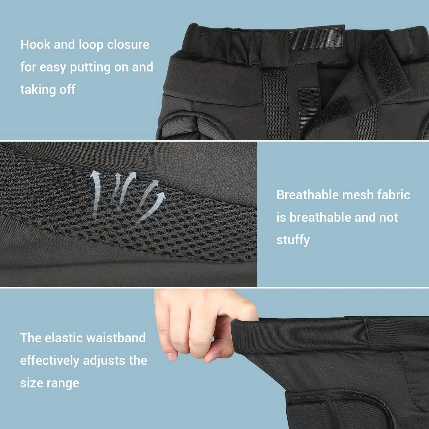 3D Hip Protection Eva Butt Pads Protective Padded Shorts Crash Pad Impact Gear for Skiing Skating Snowboarding Skateboarding