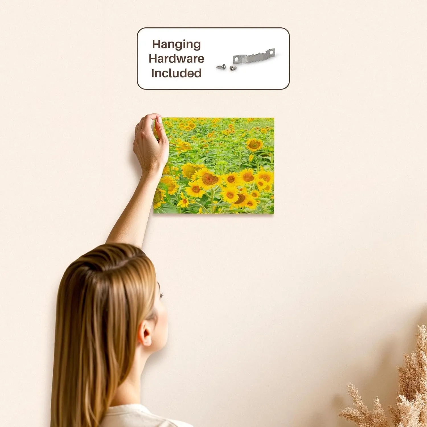 3dRose, Large field of sunflowers, Washington State, USA, Museum Grade Canvas Wrap 10x8