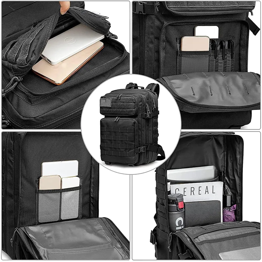 50L Multi-Functional Camping Backpack - Outdoor Sport Rucksack with Molle System