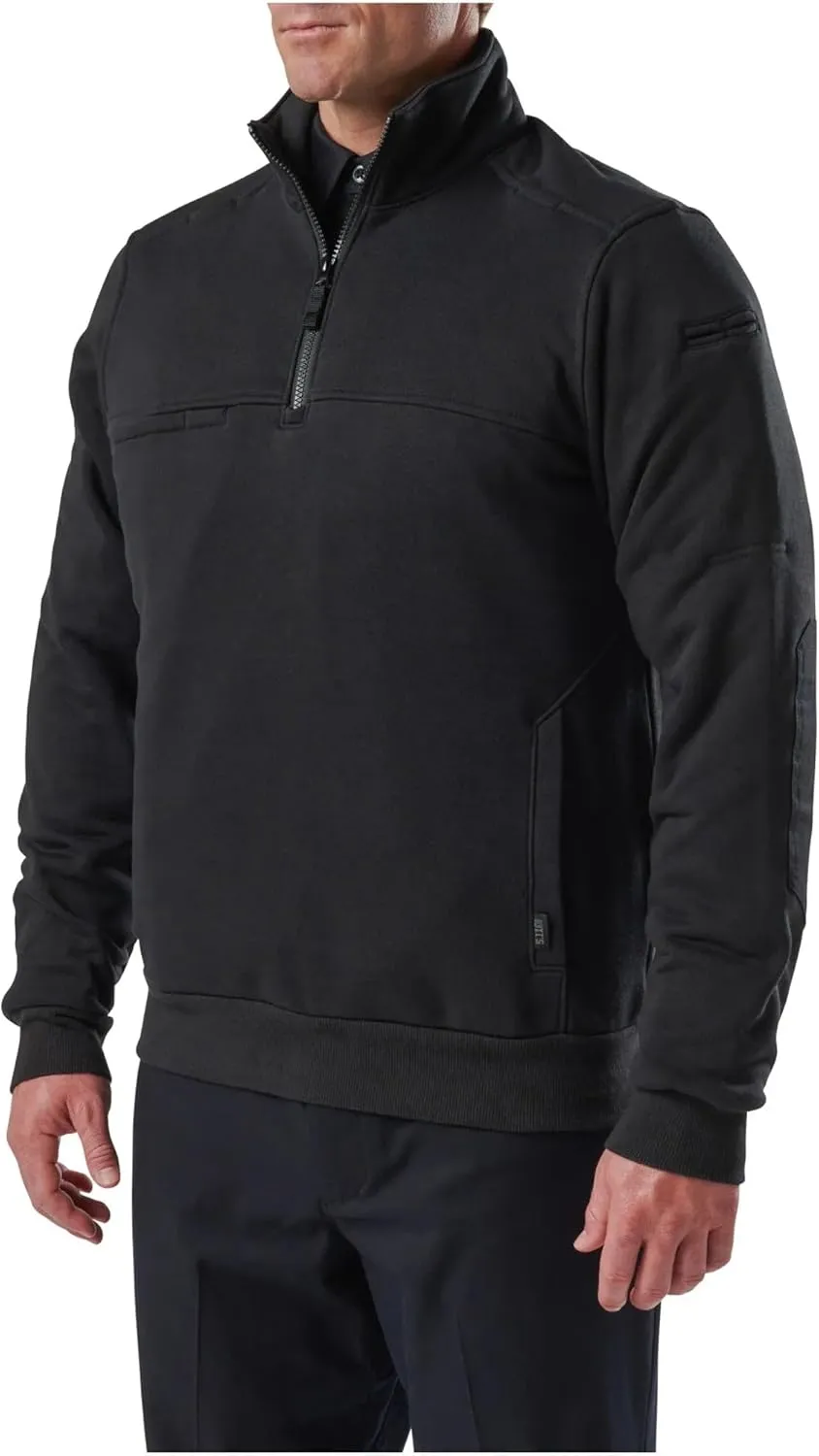 5.11 Tactical Men's Job Shirt 1/4 Zip 2.0, 100% Cotton Canvas, Style 72534ABR, Regular or Tall Lengths