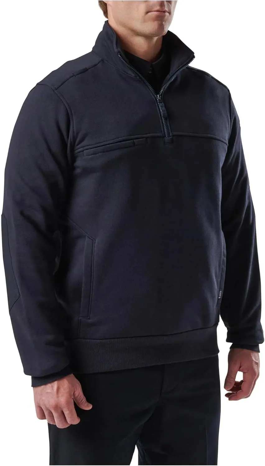 5.11 Tactical Men's Job Shirt 1/4 Zip 2.0, 100% Cotton Canvas, Style 72534ABR, Regular or Tall Lengths