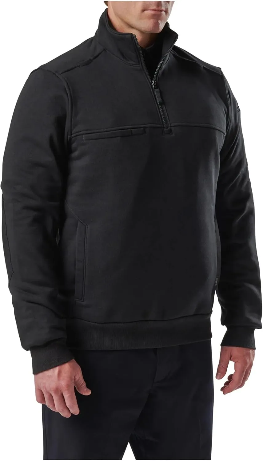 5.11 Tactical Men's Job Shirt 1/4 Zip 2.0, 100% Cotton Canvas, Style 72534ABR, Regular or Tall Lengths