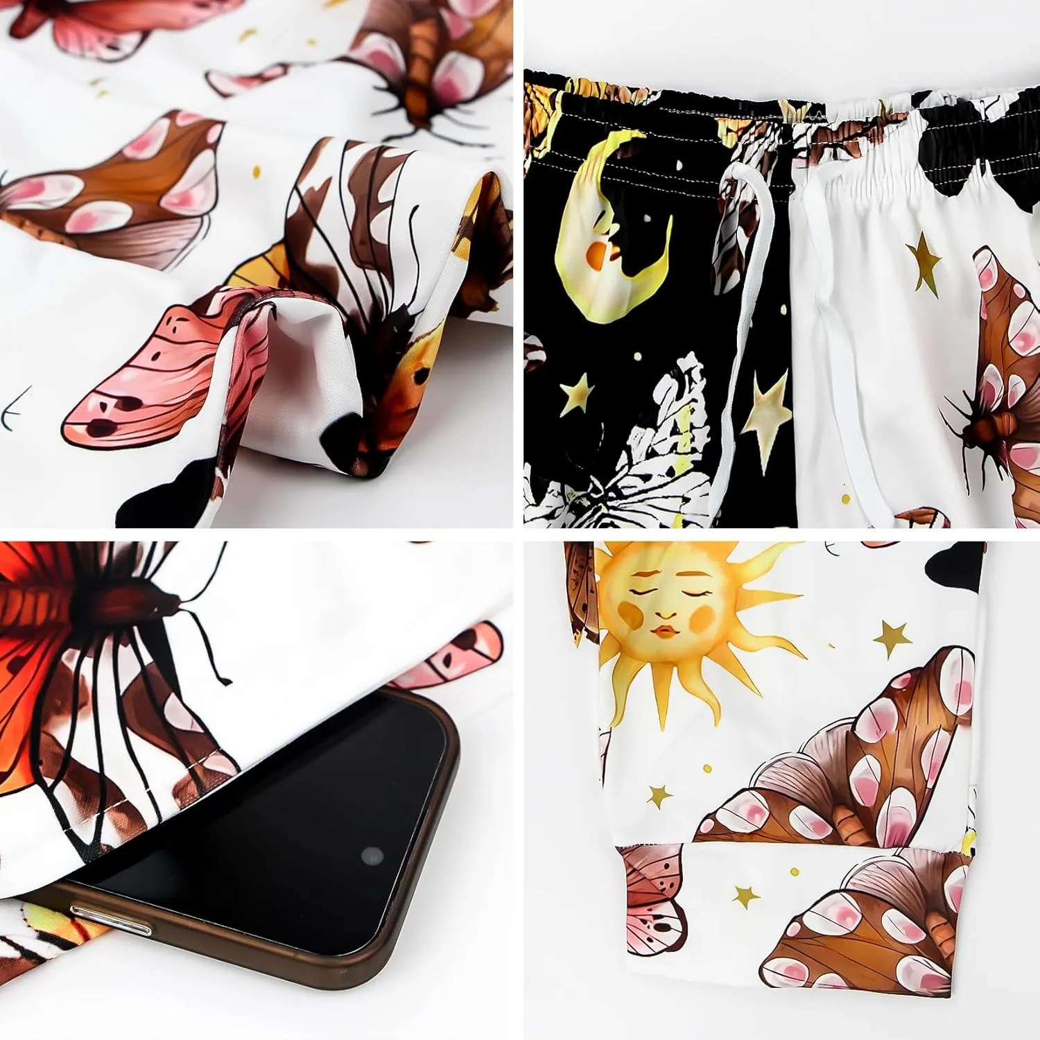 80s 90s Mens Joggers Pants Sports Funny Workout Running Printed Retro Sweatpants Casual Track Pants with Pockets