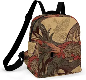 A Gym Artifact, The Canvas Old Rooster Illustration Printed Yoga Storage Bag Is Durable, Wear-resistant And Does Not Strangle Shoulders. It Is Suitable for Both Men And Women