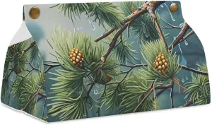 A Gym Artifact, The Canvas Pine Tree Raindrops Printed Yoga Storage Bag Is Durable, Wear-resistant And Does Not Strangle Shoulders. It Is Suitable for Both Men And Women
