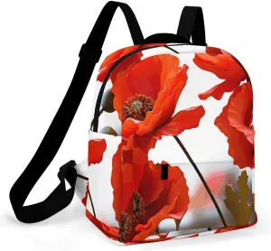 A Gym Artifact, The Canvas Poppy Flowers Vivid Petals Printed Yoga Storage Bag Is Durable, Wear-resistant And Does Not Strangle Shoulders. It Is Suitable for Both Men And Women