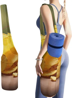 A Gym Artifact, The Canvas Potato Chips Printed Yoga Storage Bag Is Durable, Wear-resistant And Does Not Strangle Shoulders. It Is Suitable for Both Men And Women