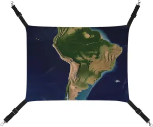 A Gym Artifact, The Canvas South America Satellite Image Printed Yoga Storage Bag Is Durable, Wear-resistant And Does Not Strangle Shoulders. It Is Suitable for Both Men And Women