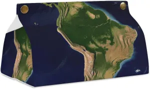 A Gym Artifact, The Canvas South America Satellite Image Printed Yoga Storage Bag Is Durable, Wear-resistant And Does Not Strangle Shoulders. It Is Suitable for Both Men And Women