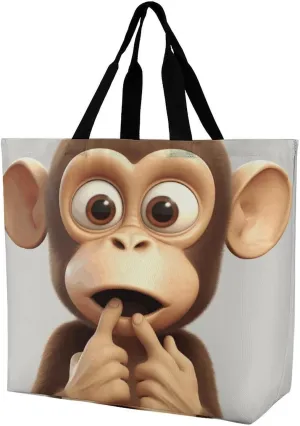 A Gym Artifact, The Canvas The Silent Monkey Printed Yoga Storage Bag Is Durable, Wear-resistant And Does Not Strangle Shoulders. It Is Suitable for Both Men And Women
