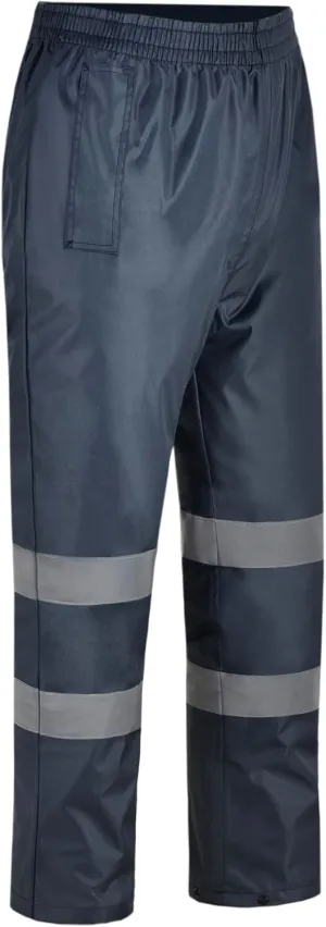 A-SAFETY High Vis Rain Pants for Men Women Waterproof Reflective Safety Rain Trousers Rain Gears for Fishing Sports Works
