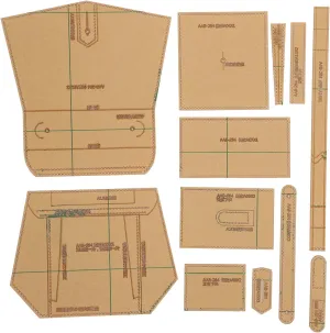 Acrylic Transparent Bag Template, Leather Craft Pattern for Single Shoulder Bags