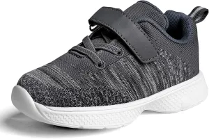 adituo Toddler/Little Kid Boys Girls Lightweight Breathable Sneakers Strap Athletic Runing Walking Sports Shoes