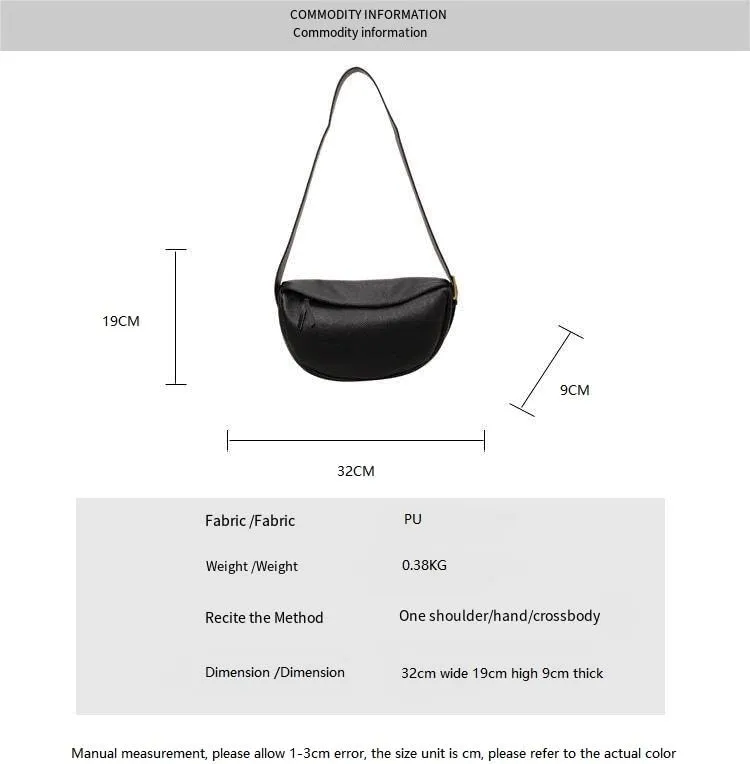Adjustable shoulder large good soft leather ladies handbags simple underarm Purses
