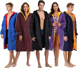Adoretex New Unisex Swim Team Athletic Waterproof parka, Water Sports Warm Fleece Coat Jacket