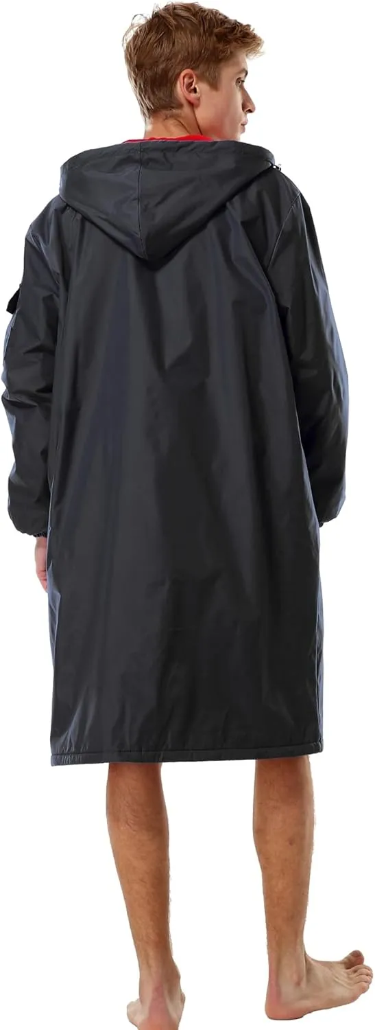Adoretex New Unisex Swim Team Athletic Waterproof parka, Water Sports Warm Fleece Coat Jacket