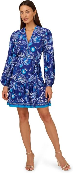 Adrianna Papell Women's Printed Short Dress