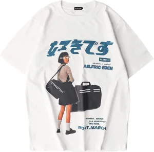 Aelfric Eden Mens Oversized Graphic Tee Summer Unisex Hipster Printed Casual Harajuku Top Tshirt