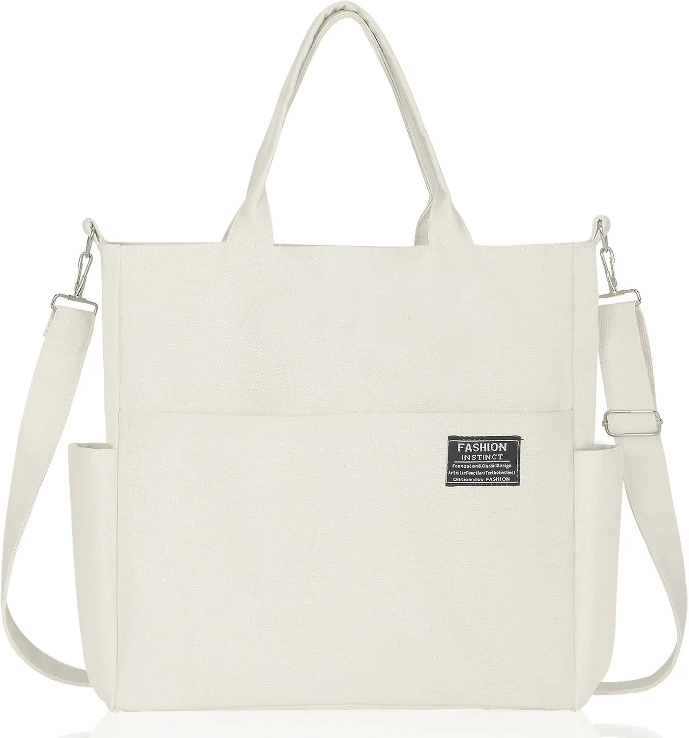 Afashor Women's Canvas Tote Bag Fashion Crossbody Handbag Large Capacity Travel Satchel