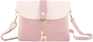 AISPARKY Small Crossbody Purse, PU Leather Small Purse for Girls With Pendant With Strap/Gold Chain Strap