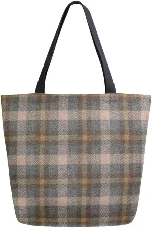 ALAZA Tartan Plaid Pattern Canvas Tote Bag Handbags for Groceries Books