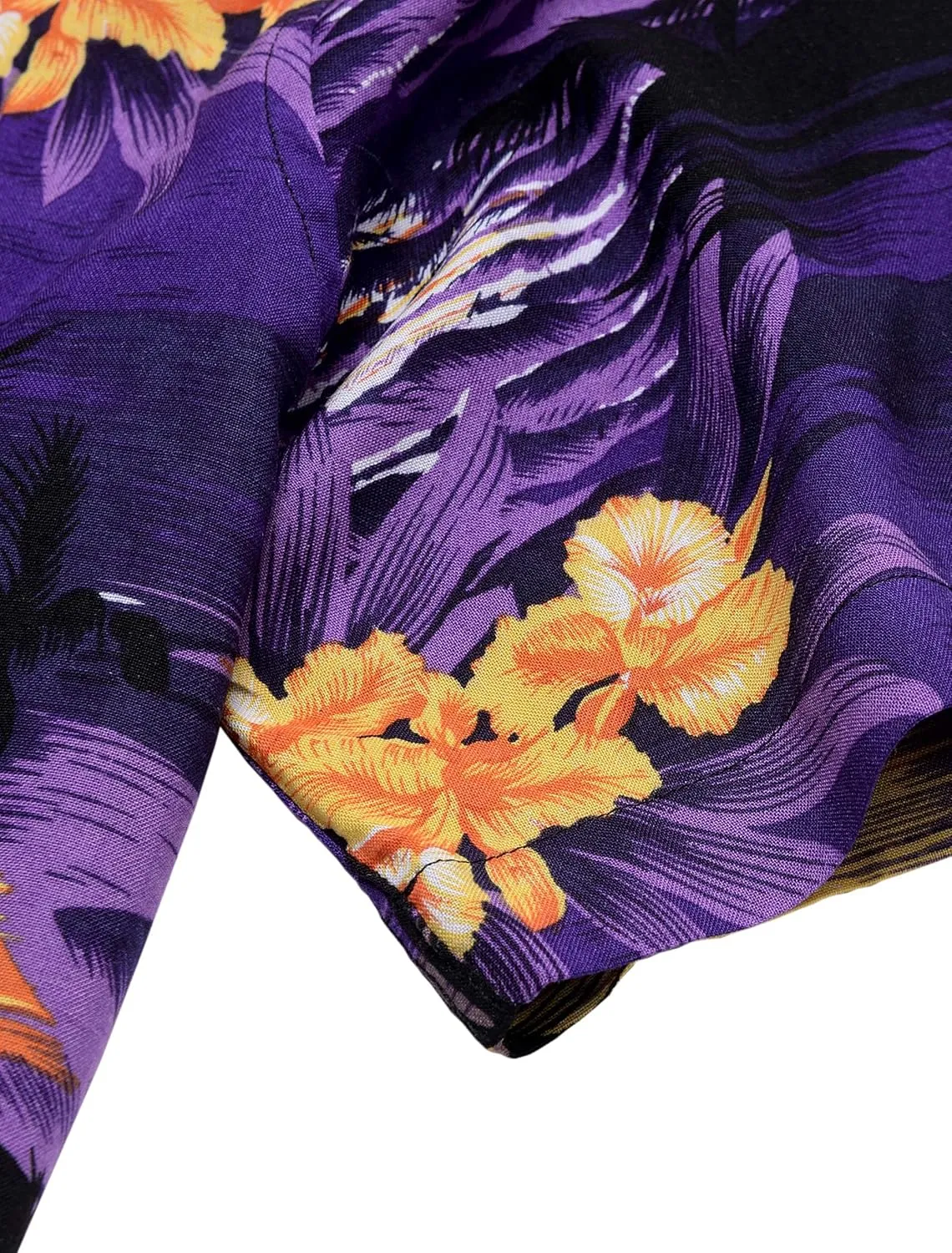 Alimens & Gentle Hawaiian Shirt for Men Summer Beach Casual Short Sleeve Button Down Shirts Printed Tropical Vacation Shirts