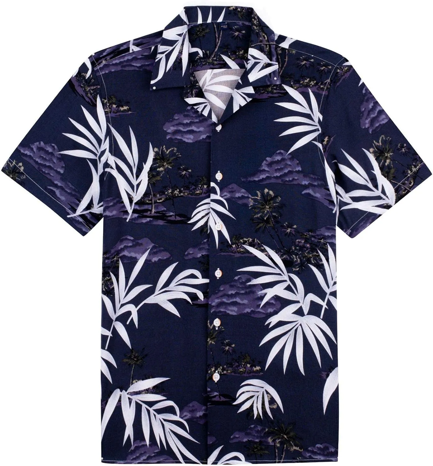 Alimens & Gentle Hawaiian Shirt for Men Summer Beach Casual Short Sleeve Button Down Shirts Printed Tropical Vacation Shirts