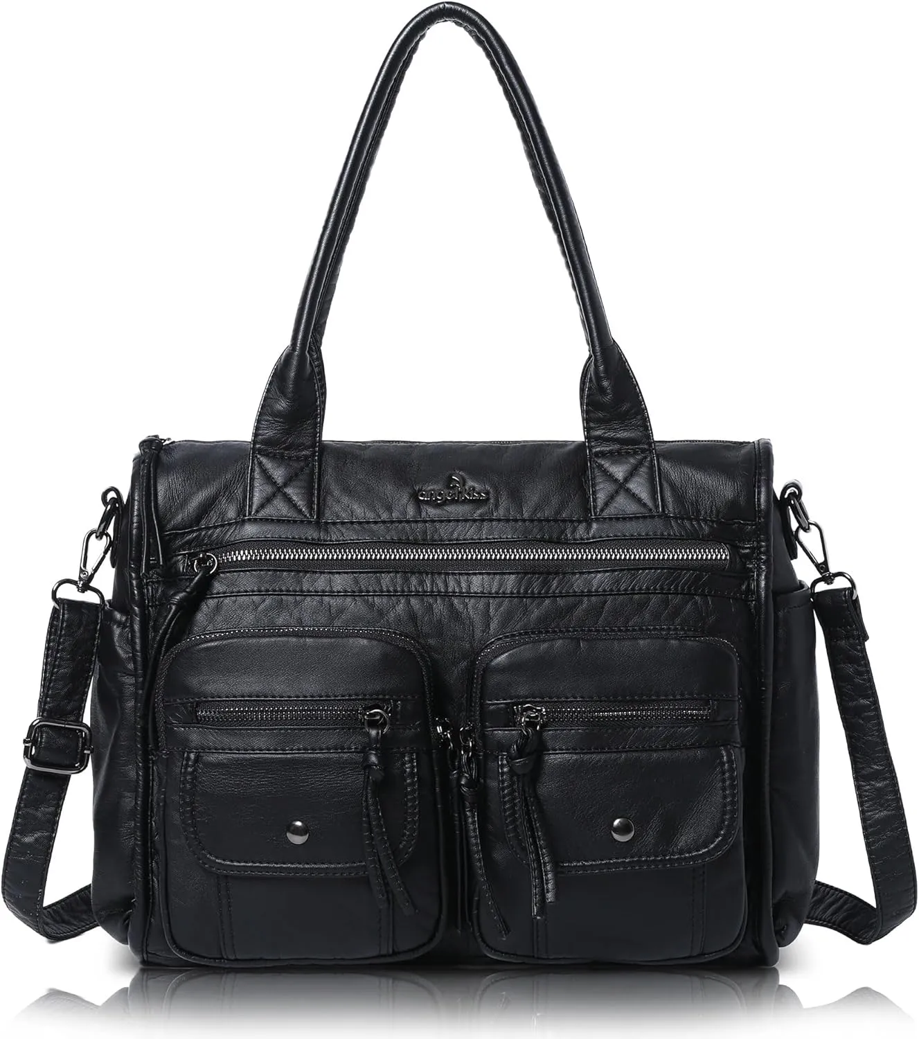 Angelkiss Purses and Handbag for Women Soft Leather Hobo Bags Satchel Shoulder Bags Ladies Tote Crossbody Bag