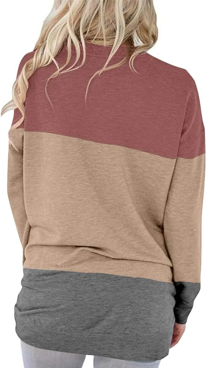 Angerella Women's Casual Loose Fit Pocket Shirts Printed Tops