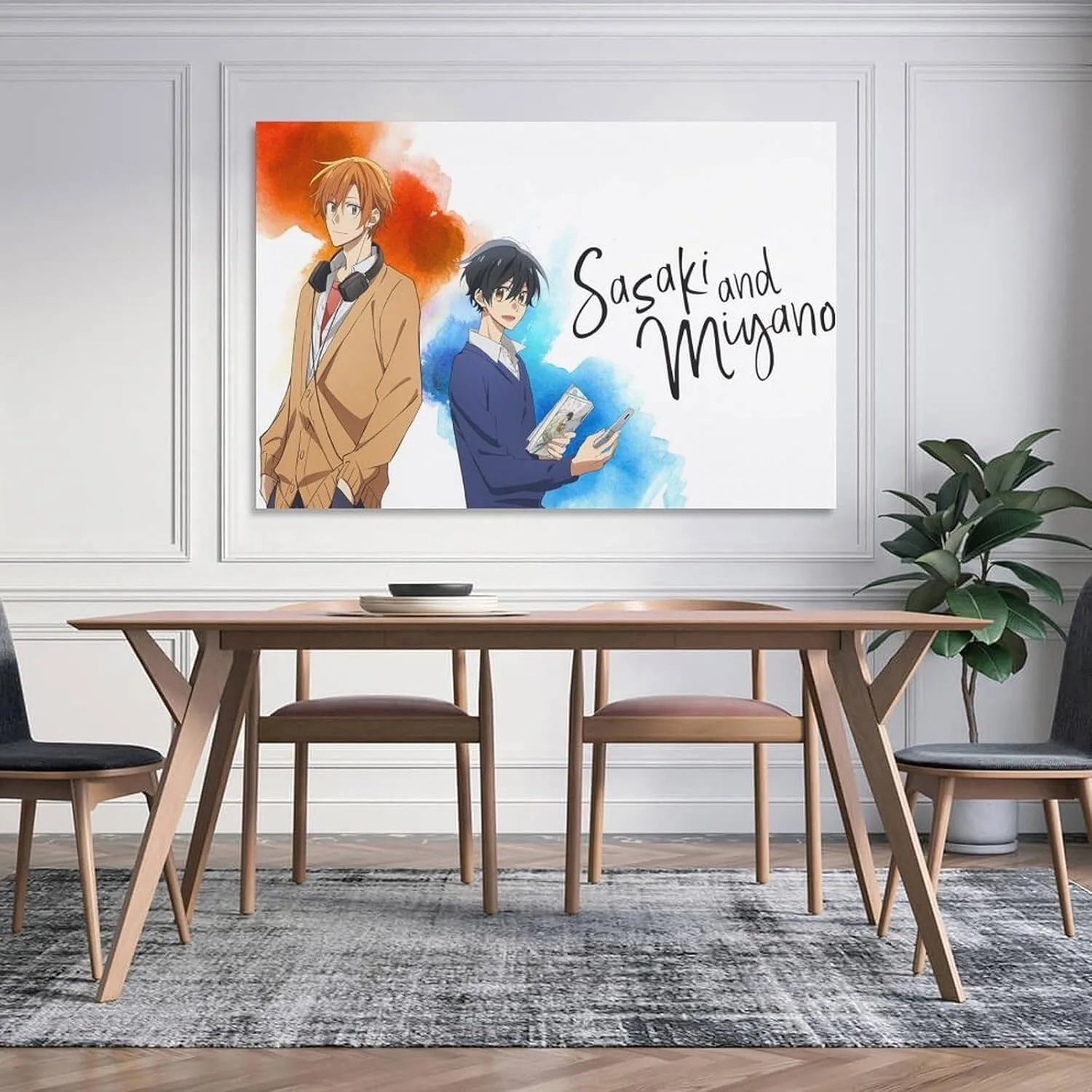 Anime Sasaki And Miyano Poster (6) Canvas Poster Wall Art Picture Prints Hanging Photo Decor Home Posters Artworks 16x24inch(40x60cm)