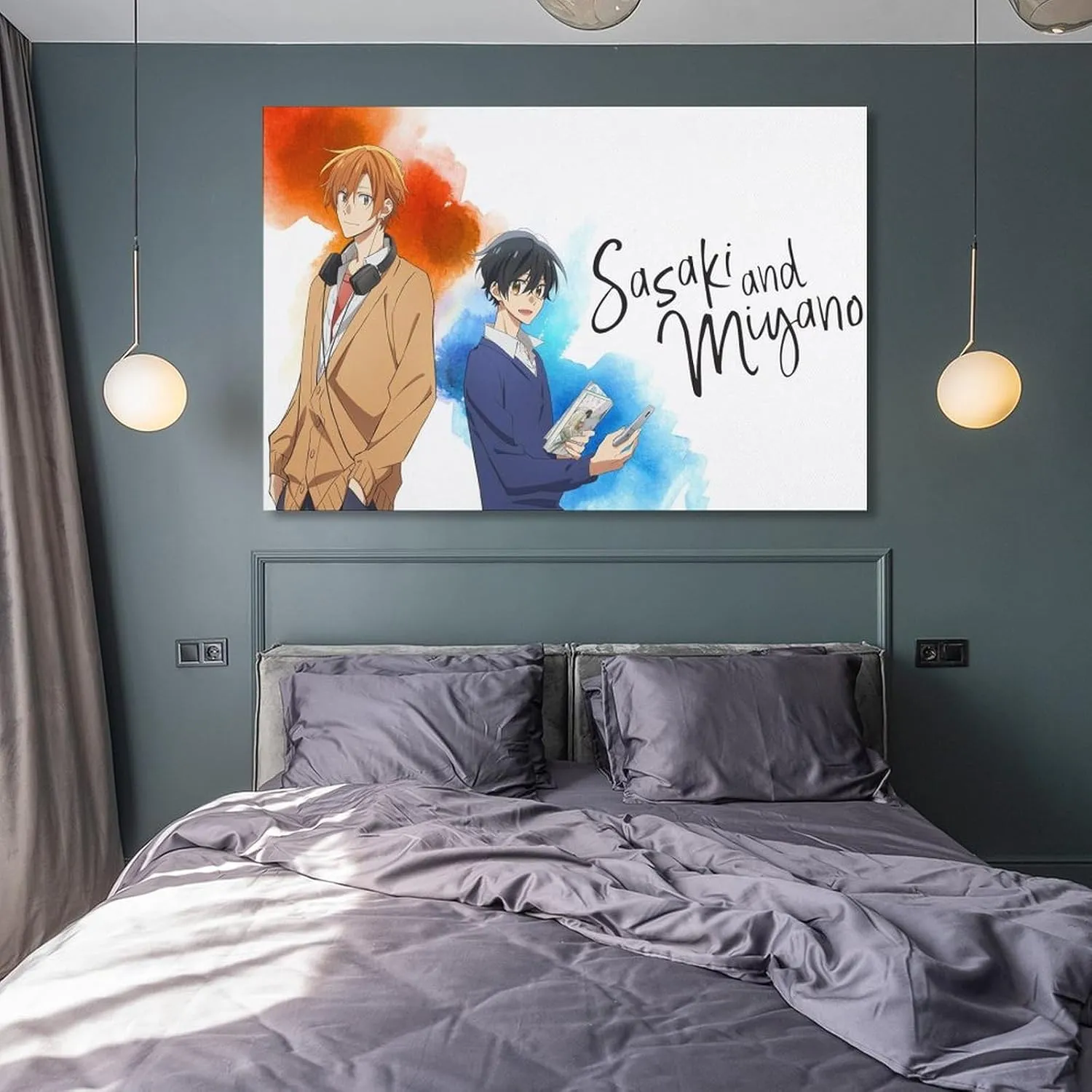 Anime Sasaki And Miyano Poster (6) Canvas Poster Wall Art Picture Prints Hanging Photo Decor Home Posters Artworks 16x24inch(40x60cm)