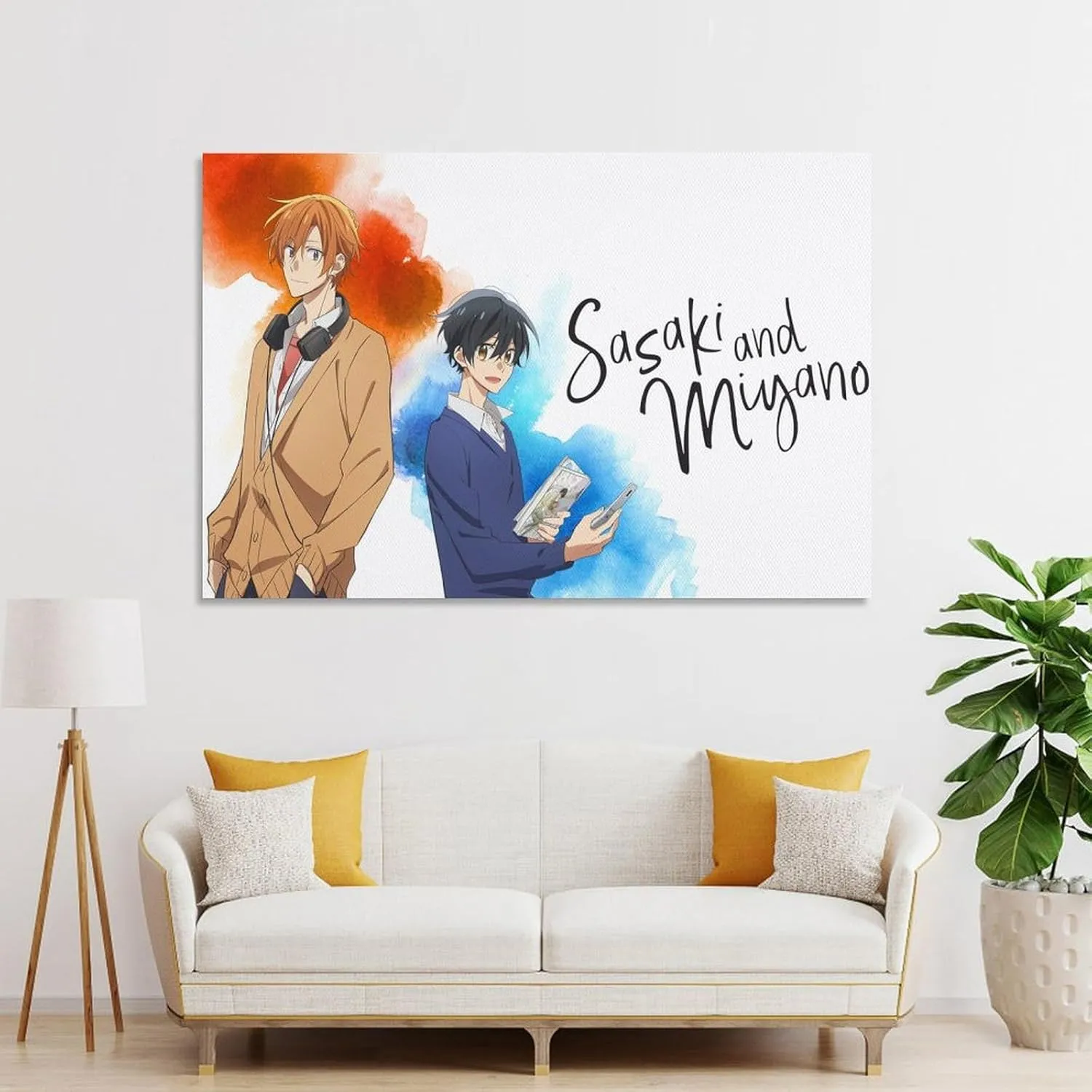 Anime Sasaki And Miyano Poster (6) Canvas Poster Wall Art Picture Prints Hanging Photo Decor Home Posters Artworks 16x24inch(40x60cm)