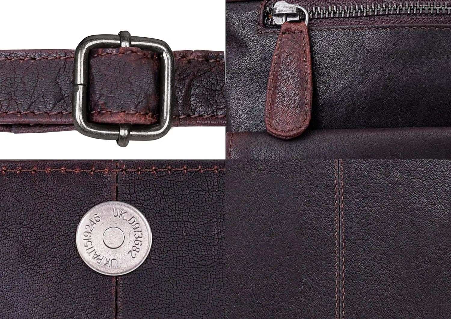 ANTONIO VALERIA Christmas Gift Piper Leather Crossbody Bag
