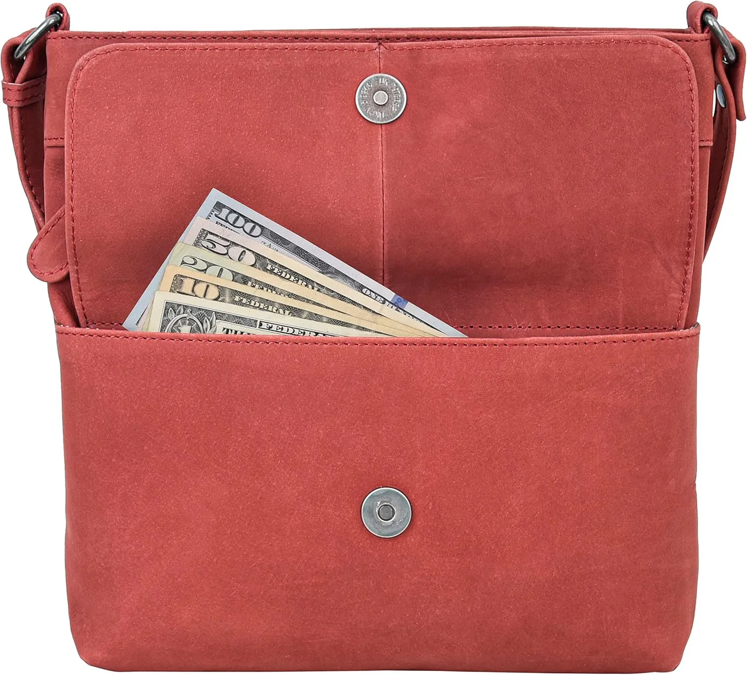 ANTONIO VALERIA Christmas Gift Piper Leather Crossbody Bag