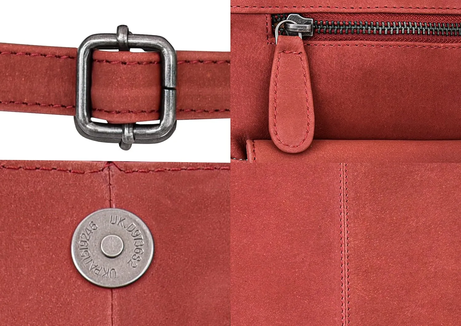 ANTONIO VALERIA Christmas Gift Piper Leather Crossbody Bag