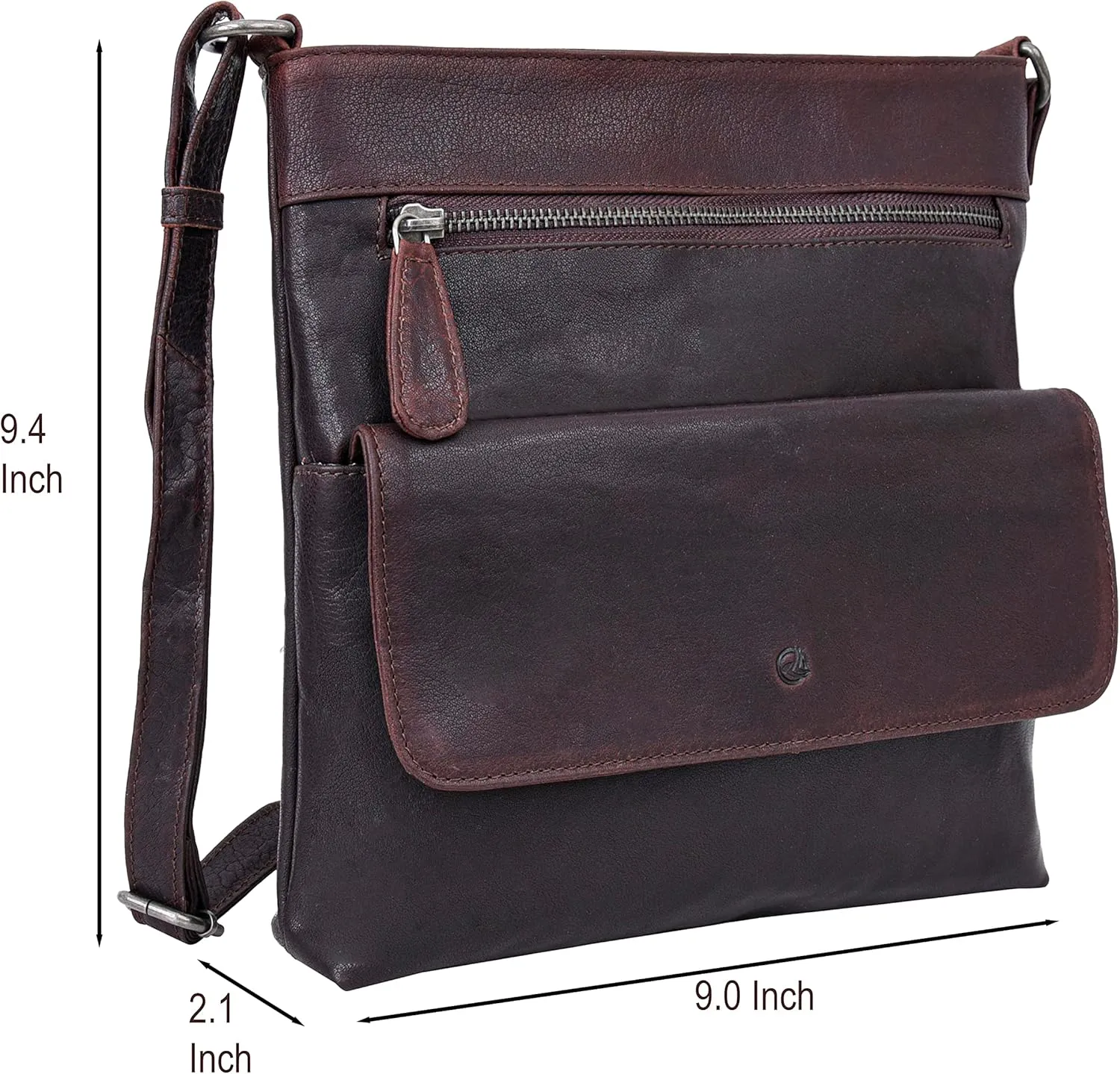 ANTONIO VALERIA Christmas Gift Piper Leather Crossbody Bag