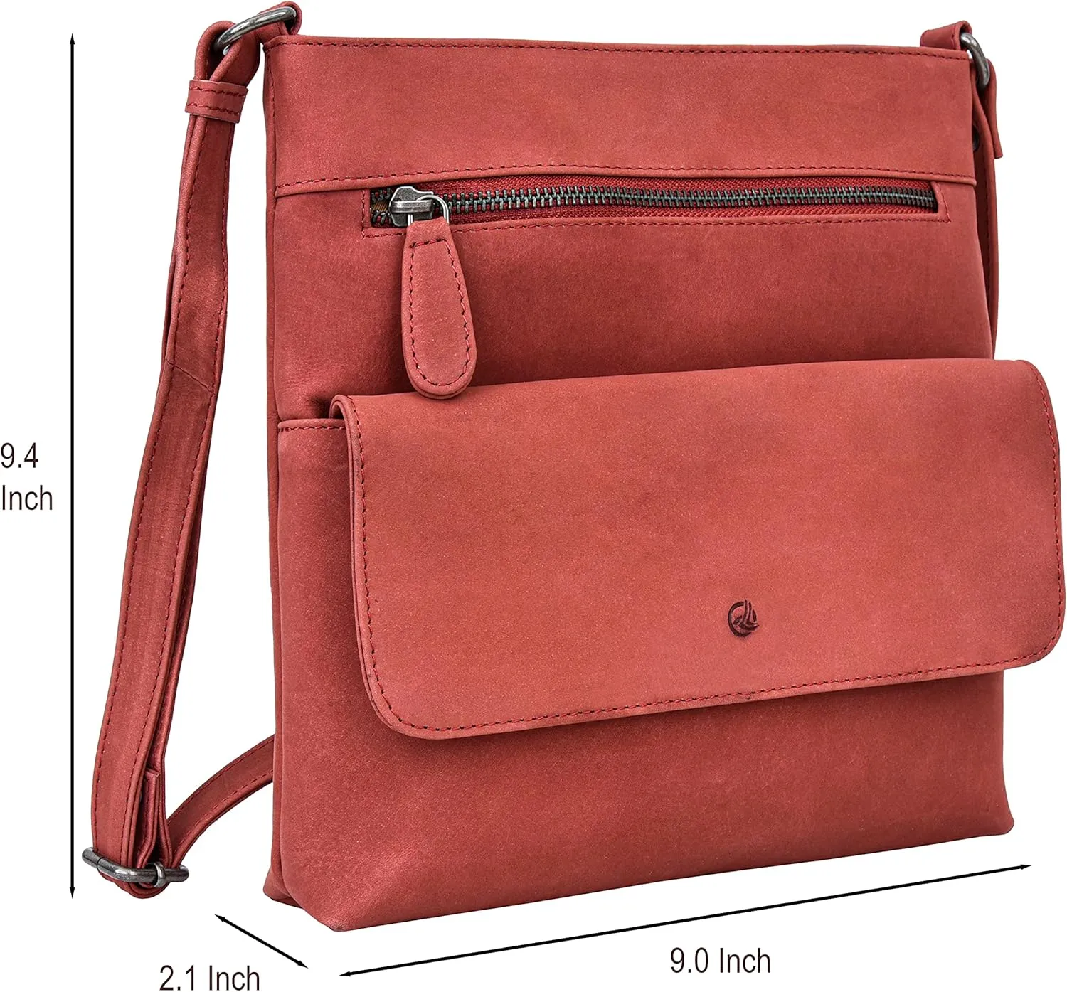 ANTONIO VALERIA Christmas Gift Piper Leather Crossbody Bag