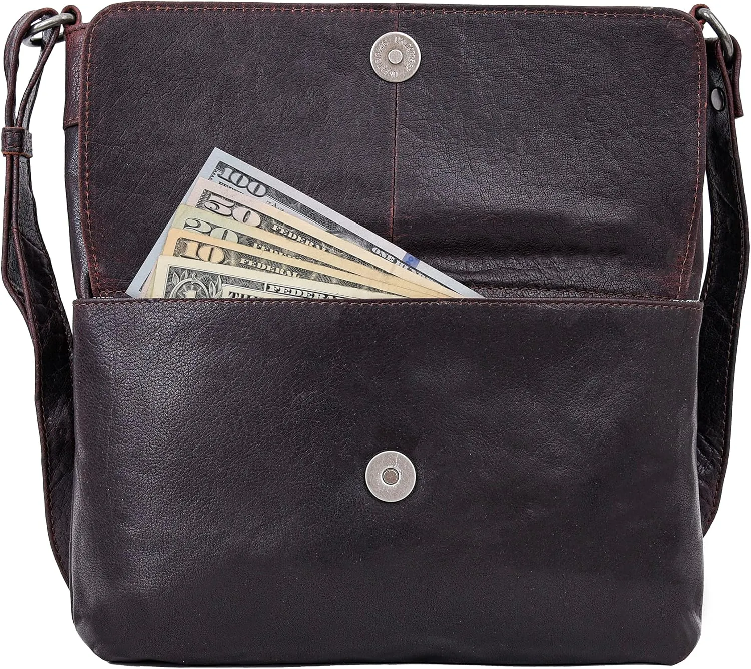 ANTONIO VALERIA Christmas Gift Piper Leather Crossbody Bag