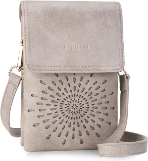APHISON Small Crossbody Bags for Women Trendy, Leather Crossbody Phone Purses Handbags with Adjustable Strap